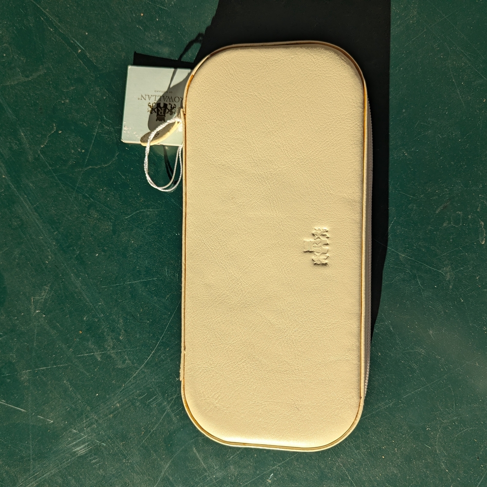 Cream Leather Jewelry Case